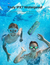 Load image into Gallery viewer, Portable Bluetooth Speaker, IPX7 Waterproof Wireless Speaker with Colorful Flashing Lights, 25W Stereo Sound with 24H Playtime, 100ft Bluetooth Range, Home Outdoor Speaker, TWS Pairing for Teen Gifts
