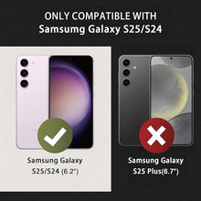 Load image into Gallery viewer, for Samsung Galaxy S25 Case with Screen Protector 6.2-Inch,[Compatible with Magsafe][Adjustable Camera Cover Stand] Military-Grade Protection Shockproof Protective Magnetic Case-Olive Green
