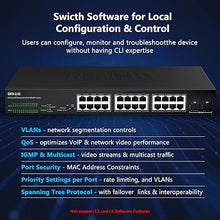 Load image into Gallery viewer, 24 Port 2.5G Web Managed Ethernet Network Switch 24 x 2.5 Gigabit | 2 x 10G SFP+ | Work with 10-100-1000Mbps Devices | 160G Bandwidth | Fanless Quiet Metal Internet Switch | Rack Mount
