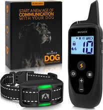 Load image into Gallery viewer, INVIROX Dog Training Collar [2025 Edition] 123 Levels Dog Training Collar with Remote 1100yd Range E Collar for Dogs Training 100% Waterproof Rechargeable E Collar with Remote

