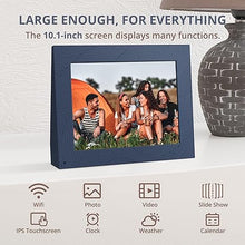 Load image into Gallery viewer, Dragon Touch DragonTouch 10.1Inch 2K WiFi Digital Picture Frame, Light Adjustment Electronic Auto-Rotate Touch Screen Digital Photo Frame, Share Photos via App, Email, Cloud in a Minute (16GB)
