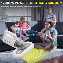 Load image into Gallery viewer, Portable Mattress Vacuum Cleaner 400W Professional Bed Vacuum Cleaner Corded High Frequency Double Beat 15Kpa Powerful Suction Handheld Vacuum for Bed Mattress Pillow Sheet Sofa Vacuum Cleaning
