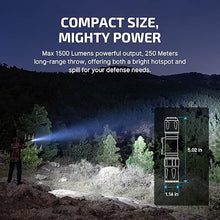 Load image into Gallery viewer, OLIGHT Odin S 1500 Lumens MLOK Rail Mounted Weaponlight Rechargeable Tactical Flashlight with Upgraded Remote Pressure Switch, 250 Meters Throw Distance, IPX8 Waterproof (Desert Tan)
