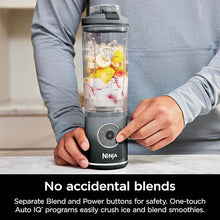 Load image into Gallery viewer, Ninja Blast Max, Portable Blender + Twist &amp; Go, Personal Blender, Ninja Blender, Smoothie, Blend, Ice Crush, 3 Programs, Cordless, 22 oz removable Vessel, Dishwasher Safe, Leakproof, Grey, BC251GY
