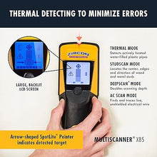 Load image into Gallery viewer, Zircon x85 Center Finding Stud Finder with AC Live Wire Detection and Thermal Wall Scanner for Detecting Water-Filled PEX Tubing up to 2 inches Deep
