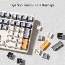 Load image into Gallery viewer, Kisnt Mechanical Number Pad, 34 Key Hot Swappable Numpad Wired USB Numeric Keypad with PBT Keycaps White Backlit Keypad for Laptop, MacBook,PC Desktop (Brown Switch)
