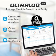 Load image into Gallery viewer, ULTRALOQ Latch 5 World&#39;s First Built-in WiFi Smart Lock with Fingerprint, 5-in-1 Keyless Entry Door Lock with Touch Digital Keypad, App Control, Black
