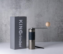 Load image into Gallery viewer, ?Famous KOL Recommended?KINGrinder K0 Iron Grey Manual Hand Coffee Grinder with Straight handle for French Press, Drip with Assembly Consistency Stainless Steel Conical Burr Mill, 25g Capacity
