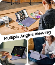 Load image into Gallery viewer, Fintie Protective Case for Microsoft Surface Pro 12 Inch (2025), Multi-Angle Viewing Portfolio Business TPU Back Cover with Pocket &amp; Stylus Holder, Compatible with Type Cover Keyboard (Lilac Purple)
