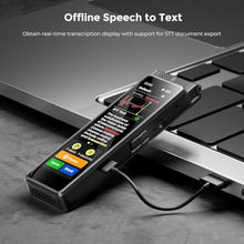Load image into Gallery viewer, 8GB Digital Voice Recorder with Playback, Innioasis R1 Full Touchscreen Voice Recorder with Bluetooth, Voice Activated Sound Audio Recorder Device with Mic Black_686
