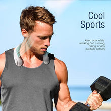 Load image into Gallery viewer, Portable Neck Fan -3 Speed Rechargeable Bladeless Neck Cooler, Quality Comfortable Lightweight, Personal Neck Fan For Women &amp; Men Modern Design, Great Cooling Fan For Travel, Outdoors &amp; Sports
