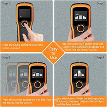 Load image into Gallery viewer, Stud Finder Wall Scanner with Smart Chip Sensor, HD LCD Display and Audio Alarm, 5 in 1 Wood &amp; Metal Stud Detector/Beam Finder, Live Wire Detection,for Joist Drywall
