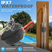 Load image into Gallery viewer, Pyle Portable Wireless Bluetooth Speaker, IPX7 Waterproof, TF Card Support, FM Radio, 3.5mm Audio Input, Built-in Mic, Vigorous Bass, Ideal for Office, Home, Outdoor Use
