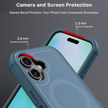 Load image into Gallery viewer, M MYBAT PRO Maverick Series iPhone 16 Plus 6.7 Case with Belt Clip Holster,[Compatible with Magsafe] w/Screen Protector,Anti-Drop,Shockproof,with 360°Rotating Kickstand,Heavy Duty Protection Blue
