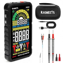 Load image into Gallery viewer, KAIWEETS Smart Multimeter Rechargeable Electrical Tester with Auto Ranging Digital Voltmeter Measures Voltage Current Resistance Continuity Capacitance Temperature Frequency NCV 6000 Counts TRMS
