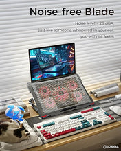 Load image into Gallery viewer, AICHESON Laptop Cooling Pad for 17.3&quot; Notebook, Red 5 Fans
