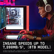Load image into Gallery viewer, WD_BLACK 8TB SN850X NVMe Internal Gaming SSD Solid State Drive - Gen4 PCIe, M.2 2280, Up to 7,200 MB/s - WDS800T2X0E
