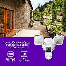 Load image into Gallery viewer, Roku Floodlight Camera for Home Security, Wired Outdoor Security Camera with 270° 1080p HD Night Vision, Dimmable Floodlights, Motion &amp; Sound Detection, Remote Monitoring, 90-Day Subscription Included
