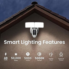 Load image into Gallery viewer, Feit Electric SEC5000/CAM/WIFI Outdoor LED Smart Security Camera with Motion Sensor, 2-Way Audio, 5000 Lumens Floodlight, Works with Alexa and Google Asst, Alarm, Hardwired, Updated Version of SEC3000
