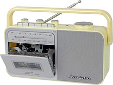 Load image into Gallery viewer, Studebaker SB2130CS Portable Cassette Player/Recorder with AM/FM Radio (Cream/Silver)
