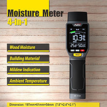 Load image into Gallery viewer, NDI 4 in 1 Pin-Type Moisture Meter Wood Moisture/Building Material/Mildew Indication/Ambient Temperature
