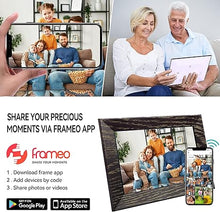 Load image into Gallery viewer, Frameo 8 Inch WiFi Digital Picture Frame, 1280x800 HD IPS Touch Screen Digital Photo Frame, 16GB Memory, Auto-Rotate, Wall Mountable, Share Photos/Videos Instantly via Frameo App from Anywhere
