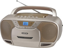 Load image into Gallery viewer, JENSEN CD-590-C CD-590 1-Watt Portable Stereo CD and Cassette Player/Recorder with AM/FM Radio and Bluetooth (Champagne)
