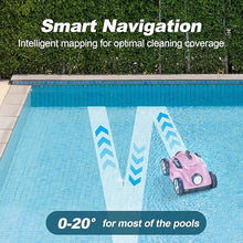 Load image into Gallery viewer, 2024 New Cordless Robotic Pool Vacuum Cleaner, Last 110 Mins &amp; Clean 1076 Sq. Ft for Above Ground and Inground Pool Robot - 5800mah Automatic Parking Pools Cleaning Tools PC01 Pink
