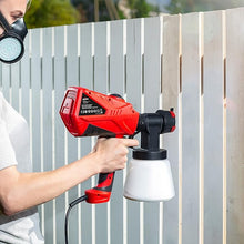 Load image into Gallery viewer, NoCry HVLP Electric Paint Sprayer Gun - 1200ml/min Paint Gun or Stain Sprayer with Adjustable Airflow and 600W Motor - HVLP Paint Sprayers for Home Interior or Exterior - 3 Spray Patterns, 4 Nozzles
