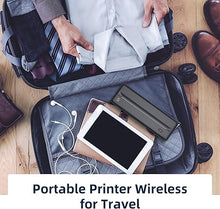 Load image into Gallery viewer, HPRT MT810 Portable Printers Wireless for Travel, Bluetooth Printer Compatible with Android iOS Phones &amp; Laptops Support 8&quot; &amp; 4&quot; Thermal Roll Paper Suitable for Home Vehincles Office Business
