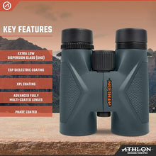 Load image into Gallery viewer, Athlon Optics 8x42 Midas UHD Gray Binoculars with ED Glass for Adults and Kids, High-Powered Binoculars for Hunting, Birdwatching, and More
