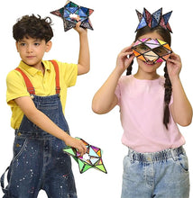 Load image into Gallery viewer, TOSY Magnet Pyramid Glow - 1 Cube Transforms into 1 Billion Shapes, 243 Rare Earth Magnets, Glowing Holographic Design, Spinner Accessory, Fidget/Puzzle/Sensory/STEAM Toy, Christmas Birthday Gift
