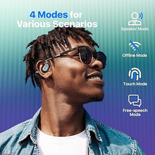 Load image into Gallery viewer, Translation Earbuds, TWS Language Translator Earphone in Real Time Supports 144 and 8 Offline AI Translations OWS 3-in-1 Earbuds fit iOS &amp; Android (Black)
