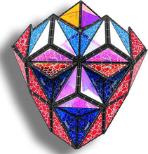 Load image into Gallery viewer, TOSY Magnet Pyramid - 1 Fidget Cube Transforms into 1 Billion Shapes, 243 Rare Earth Magnets, Glowing, Holographic Design, Spinner Accessory, Gift for Christmas Birthday (Set of 1 Stone 1 Glow)
