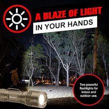 Load image into Gallery viewer, GearLight TAC LED Flashlight Pack - 2 Super Bright, Compact Tactical Flashlights with High Lumens for Outdoor Activity &amp; Emergency Use - Gifts for Men &amp; Women - Desert Tan
