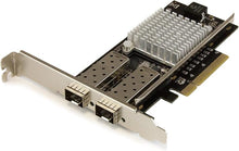 Load image into Gallery viewer, StarTech.com 10G Network Card - 2X 10G Open SFP+ Multimode LC Fiber Connector - Intel 82599 Chip - Gigabit Ethernet Card (PEX20000SFPI)
