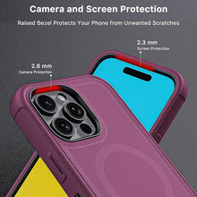 Load image into Gallery viewer, M MYBAT PRO Maverick Series iPhone 16 Pro Max Case with Belt Clip Holster,[Compatible with Magsafe] w/Screen Protector,Anti-Drop,Shockproof,with 360°Rotating Kickstand,Heavy Duty Protection Plum
