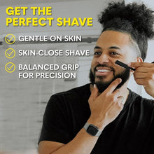 Load image into Gallery viewer, The Beard Club Straight Razor for Men - Navajas Para Barbero - Barber Straight Edge Razor Kit - Premium Single Derby Blade Cutthroat Razor With 10 Replaceable Stainless Steel Blades &amp; Leather Case
