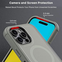 Load image into Gallery viewer, M MYBAT PRO Maverick Series iPhone 6.3 Case with Belt Clip Holster,[Compatible with Magsafe] w/Screen Protector,Anti-Drop,Shockproof,with 360°Rotating Kickstand,Heavy Duty Protection Natural Titanium
