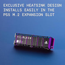 Load image into Gallery viewer, WD_BLACK 1TB SN850P NVMe M.2 SSD Officially Licensed Storage Expansion for PS5 Consoles, up to 7,300MB/s, with heatsink - WDBBYV0010BNC-WRSN
