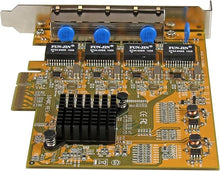 Load image into Gallery viewer, StarTech.com 4 Port PCIe Network Card - Standard Profile - RJ45 Port - Realtek RTL8111H Chipset - Ethernet Network Card - NIC Server Adapter Network Card , TAA (ST1000SPEX43)
