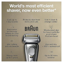 Load image into Gallery viewer, Braun Series 9 Pro 9487cc Electric Razor for Men, Wet &amp; Dry, Electric Razor, Rechargeable, Electric Shaver with Clean &amp; Charge Station and ProCare Attachment
