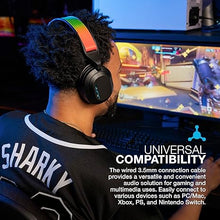 Load image into Gallery viewer, JLab Nightfall Gaming Headset with Near-Field Directional Flip-to-Mute Rotating Boom Mic, 50mm Drivers and Sound Isolating Inner Shelf, Wired 3.5mm for PC, PS5, PS4, Xbox Series X/S, Xbox one, Switch
