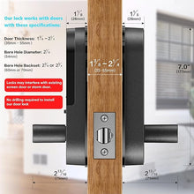 Load image into Gallery viewer, Keyless-Entry Fingerprint Smart Door Lock: Sifely Digital Electronic Lock with Code Passcode, Electric Door Knob, Biometric Door Handle Lock, Perfect for Exterior/Interior/Entry/Bedroom Doors (Black)
