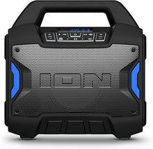 Load image into Gallery viewer, ION Tailgater Boom - Outdoor Portable Bluetooth Speaker with Mic in, FM Radio, USB Port, Battery, IPX5 Water-Resistant, Wireless Stereo-Link, App, 60W
