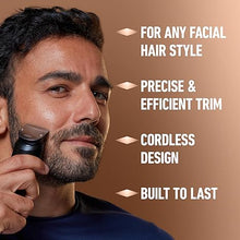 Load image into Gallery viewer, King C. Gillette Beard Trimmer PRO, 40 Length Settings, Cordless Design, Holiday Gifts for Men, 1 Trimmer, 1 Brush, 2 Combs, 1 Charger and 1 Zip Pouch
