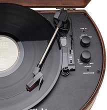 Load image into Gallery viewer, ClearClick Vintage Suitcase Turntable with Bluetooth &amp; USB - Classic Wooden Retro Style
