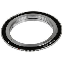 Load image into Gallery viewer, Fotodiox Lens Mount Adapter - Nikon Nikkor F Mount D/SLR Lens to Canon EOS (EF, EF-S) Mount SLR Camera Body

