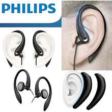 Load image into Gallery viewer, PHILIPS SHS3200BK/37 Flexible Earhook Headphones, Black
