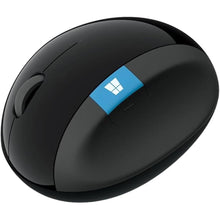 Load image into Gallery viewer, Microsoft Sculpt Ergonomic Mouse, Black - Wireless Mouse for Natural Wrist Comfort with 4-Way Scroll Wheel for PC/Laptop/Desktop, works with Mac/Windows 8/10/11 Computers
